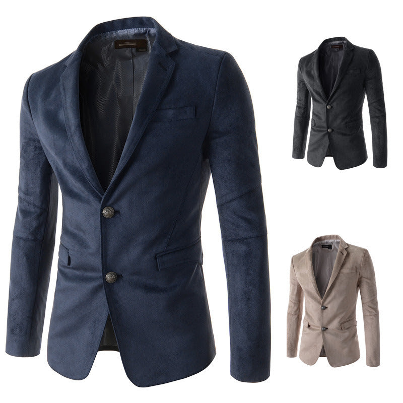 Classic Suede Men’s Suit Sean Powell Apparel