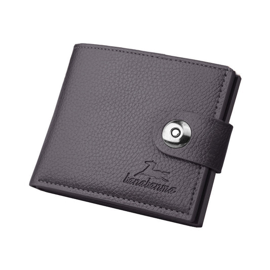Classic Retro Short Clasp Wallet for Men
