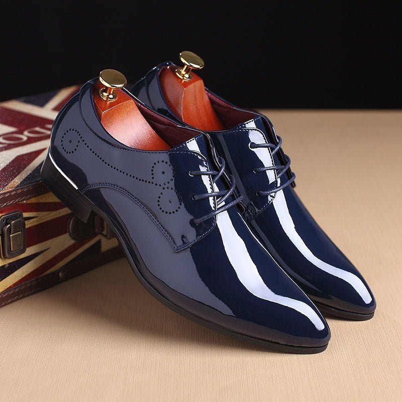 Men’s Classic Leather Slip-On Business Shoes