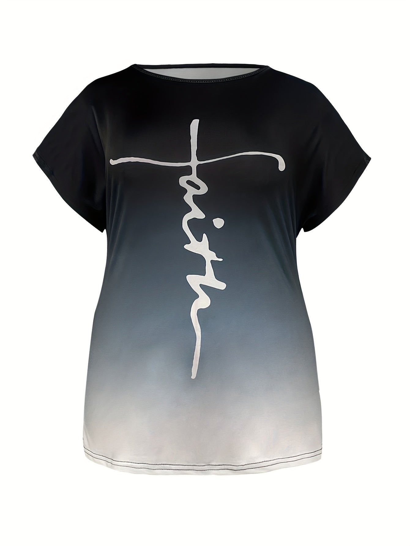 Bold Message Plus Size Tee – Empowering Letter Print