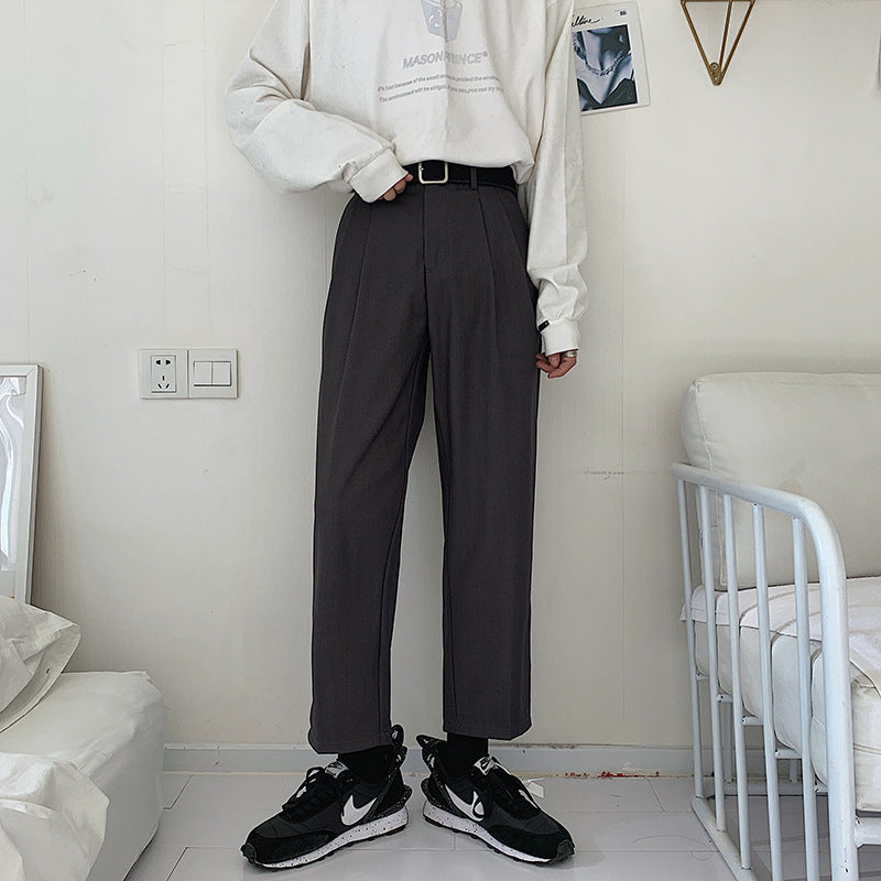 Veluxe Men's Wide-Cut Trousers