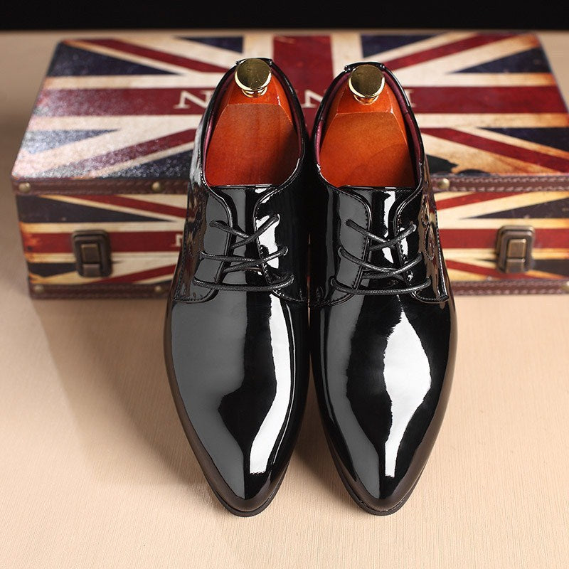 Men’s Classic Leather Slip-On Business Shoes