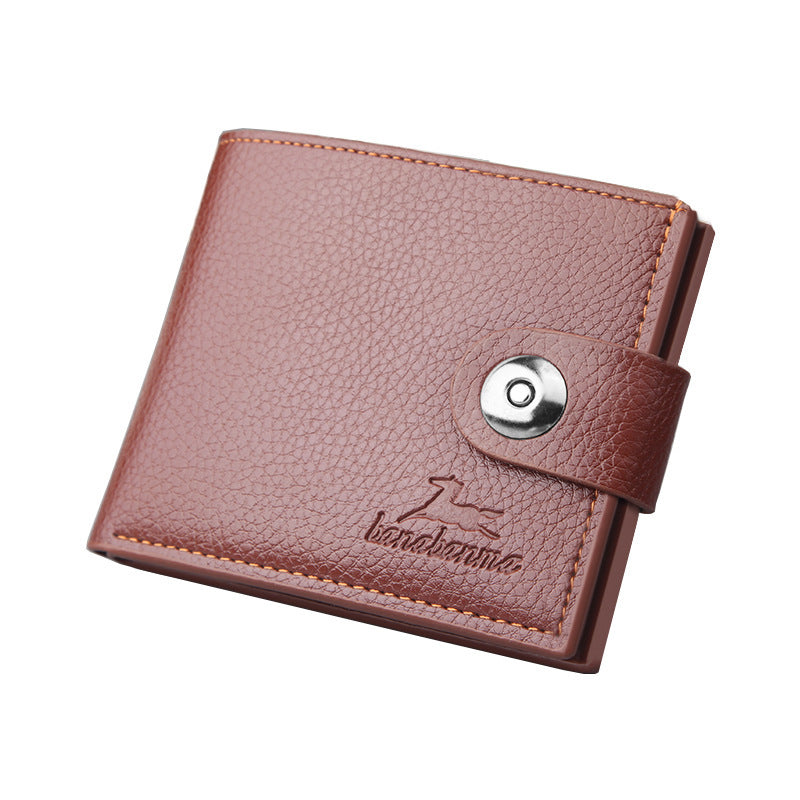 Classic Retro Short Clasp Wallet for Men