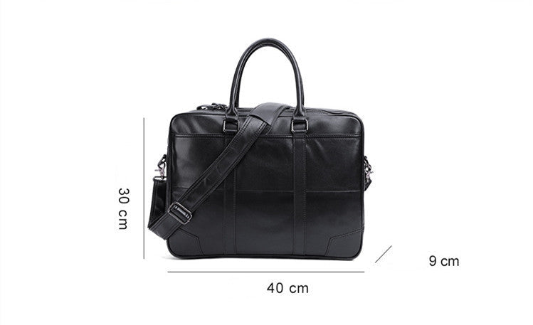 Leather Men's briefcase Sean Powell Apparel