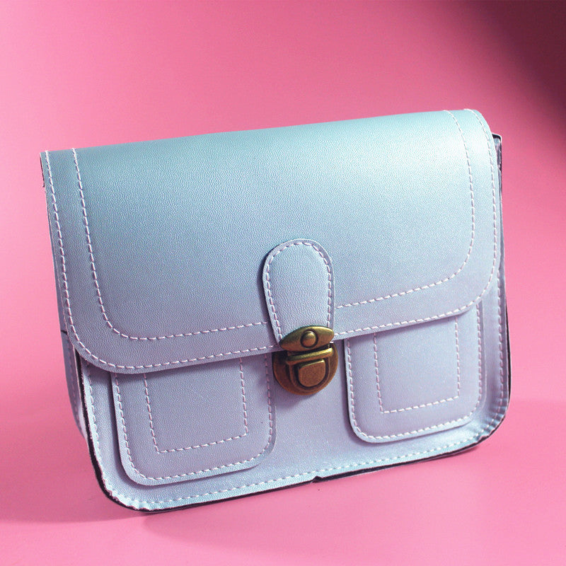 Retro Chic Buckle Shoulder Bag