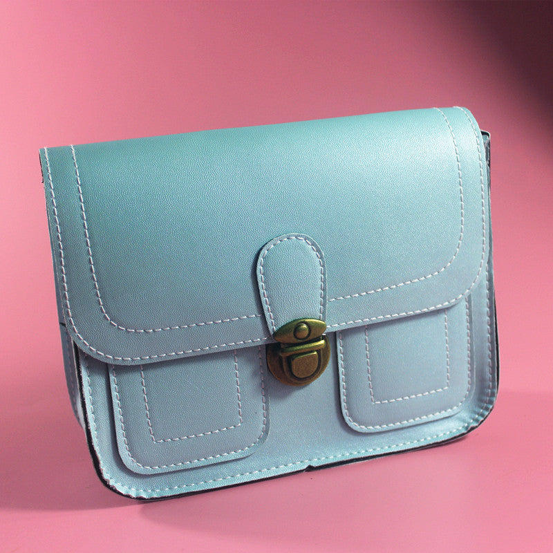 Retro Chic Buckle Shoulder Bag