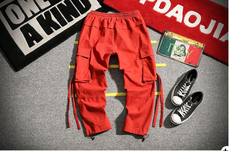 Urban Ribbon-Tie Cargo Trousers