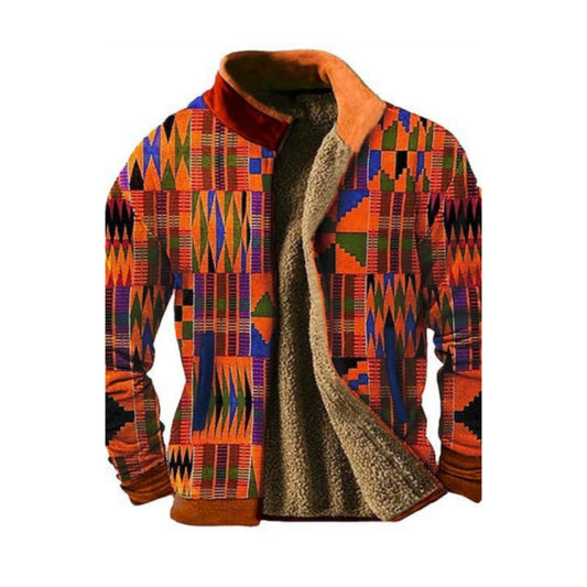 Urban Mosaic Casual Jacket