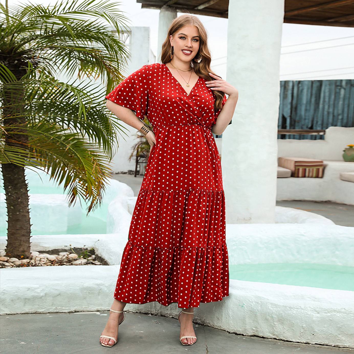 Playful Charm Polka Dot Dress Sean Powell Apparel