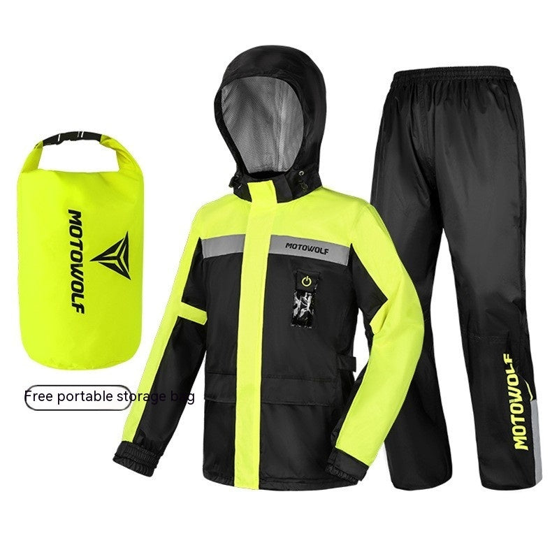 Motorcycle Split Raincoat Suit Outdoor Riding