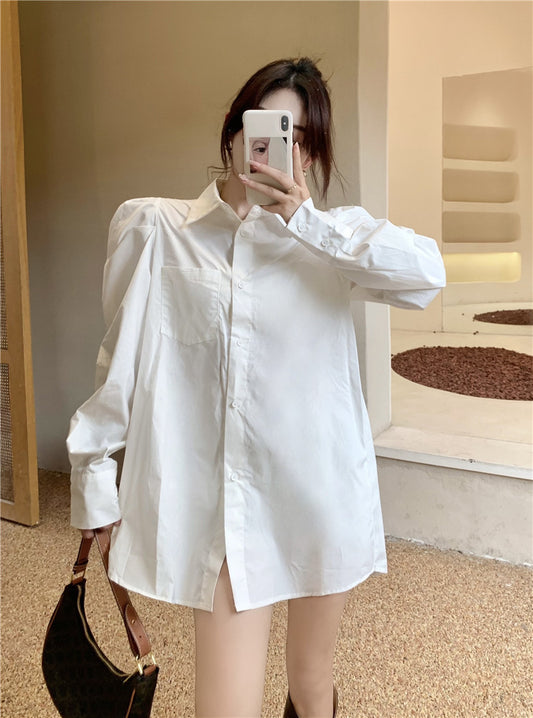 Curved Waist Irregular Blouse – Unique Design for Every Occasion
