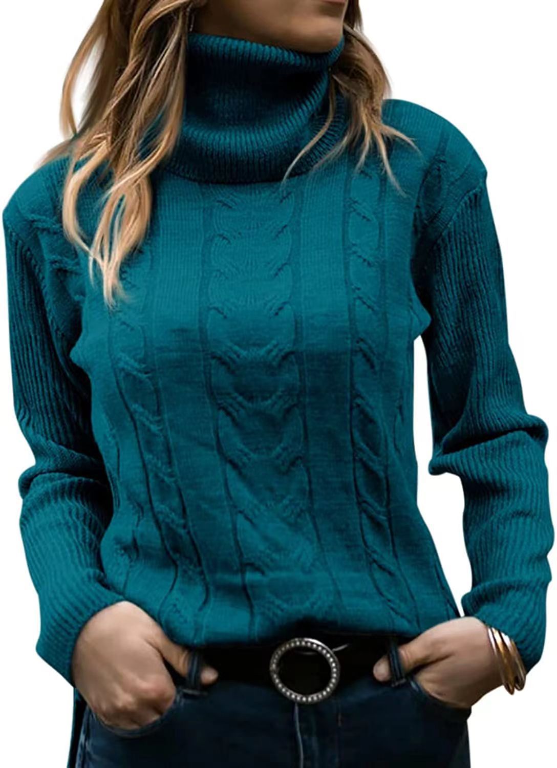 Classic Retro Turtleneck Knit