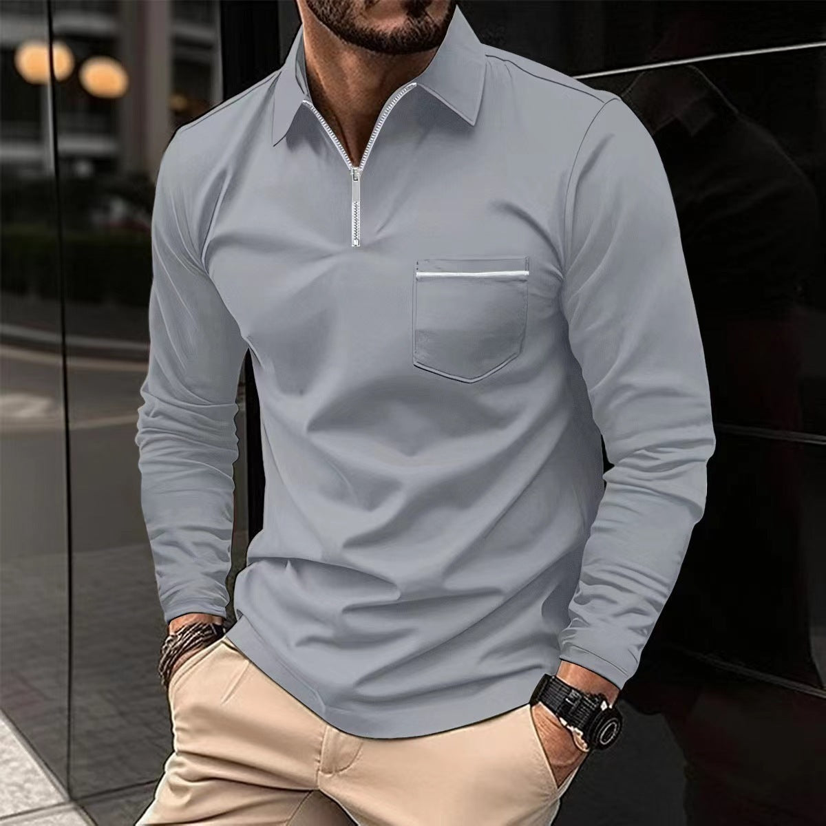 Urban Glide Zipper Polo