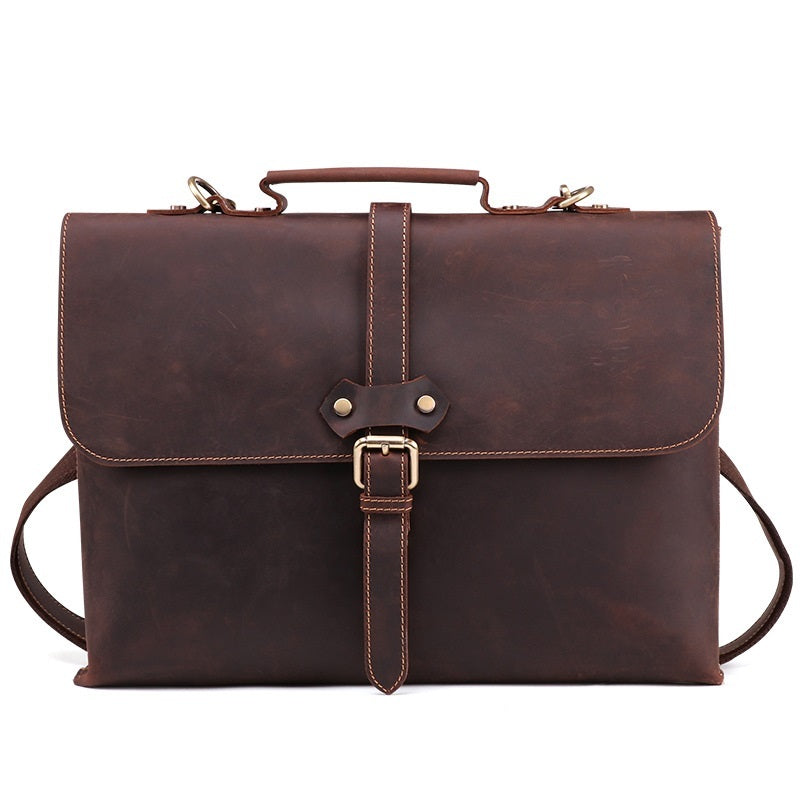 Leather men's briefcase Sean Powell Apparel