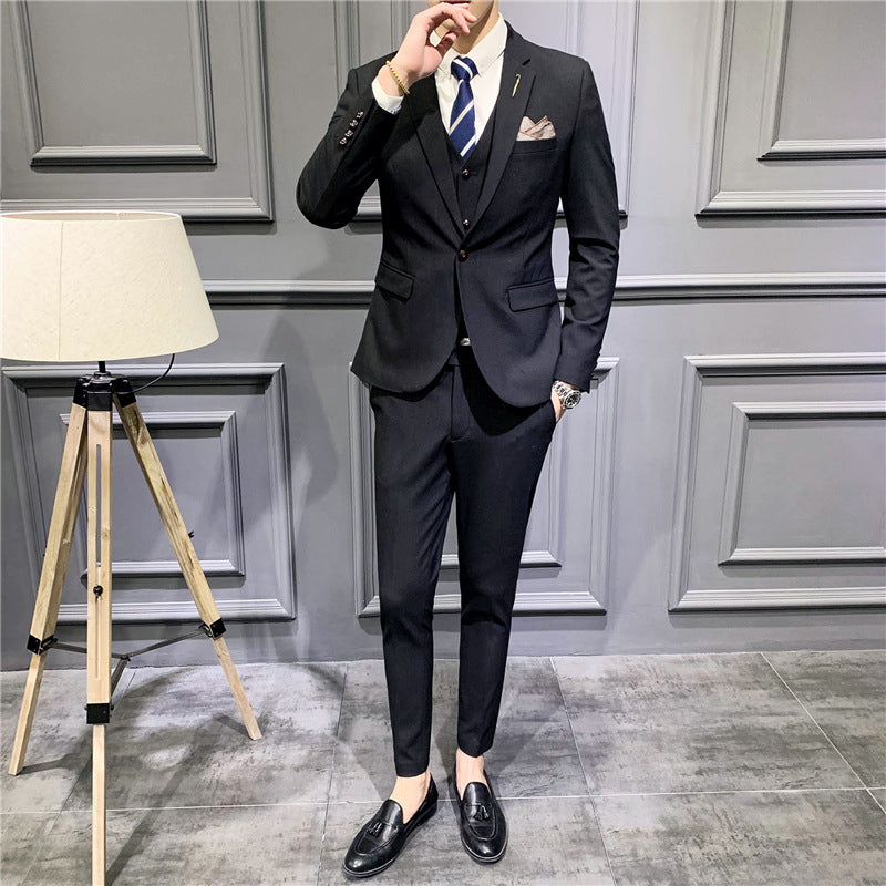 Handsome English Groomsmen Slim Wedding Tuxedo