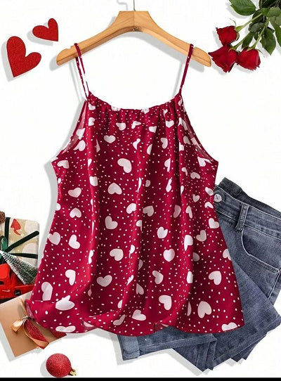 Valentine's Heartbeat Plus Size Tank Top