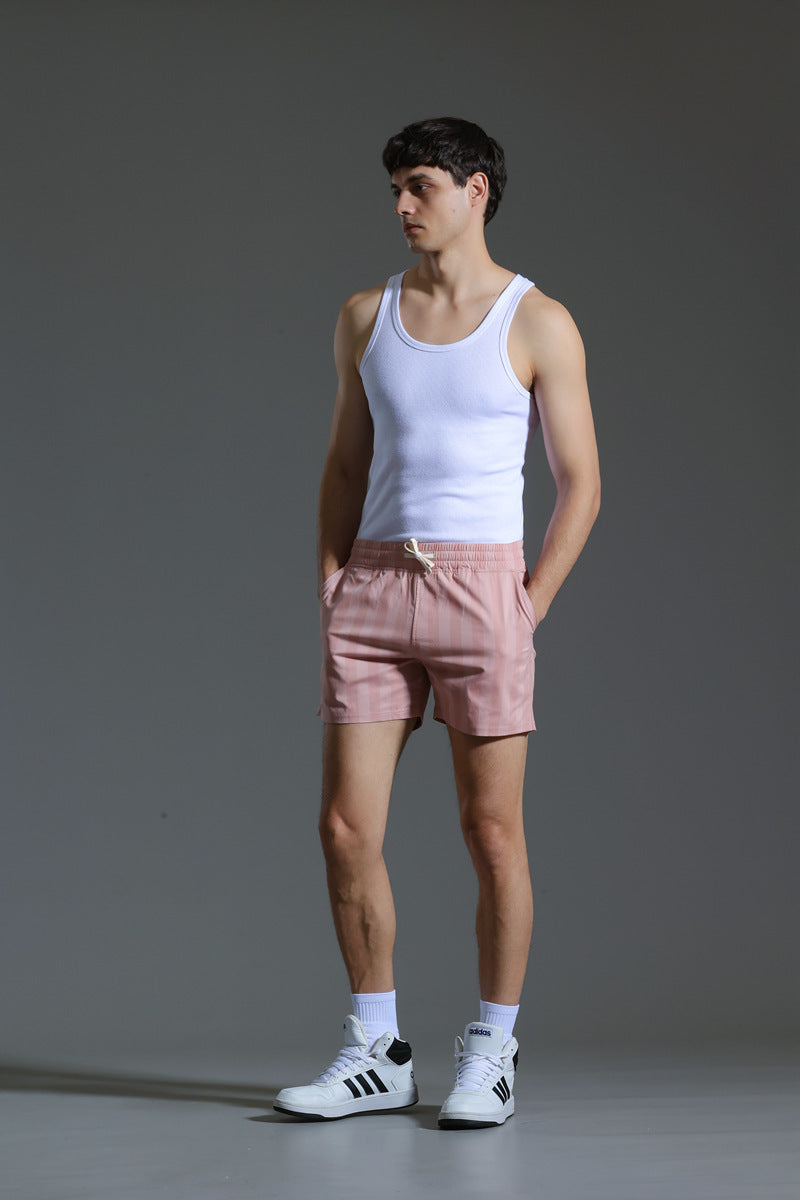 Vertical Striped Shorts For Men