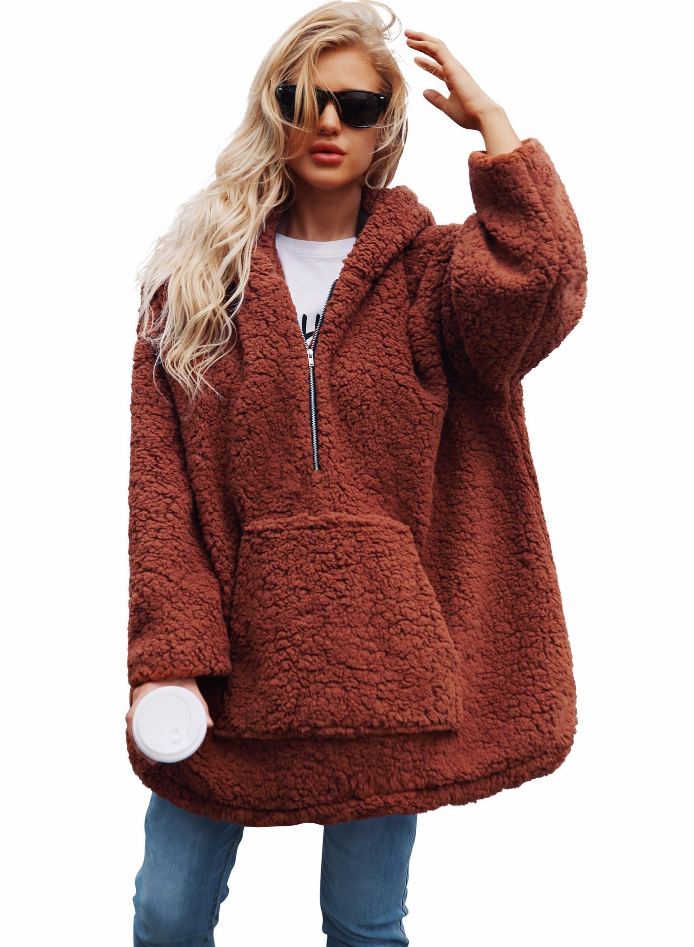 Cozy Plush Plus Sweater Coat