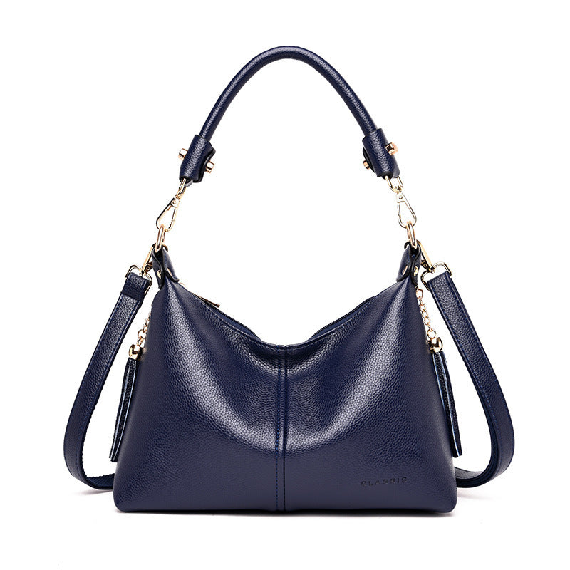 Elegant Ease Leather One-Shoulder Handbag