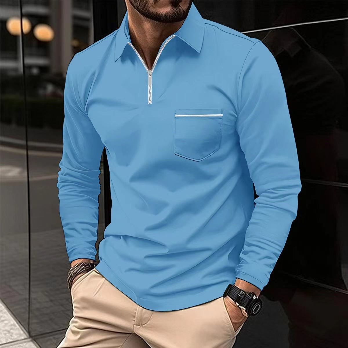 Urban Glide Zipper Polo
