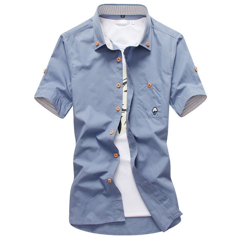 Embroidered Elegance Men's Shirt