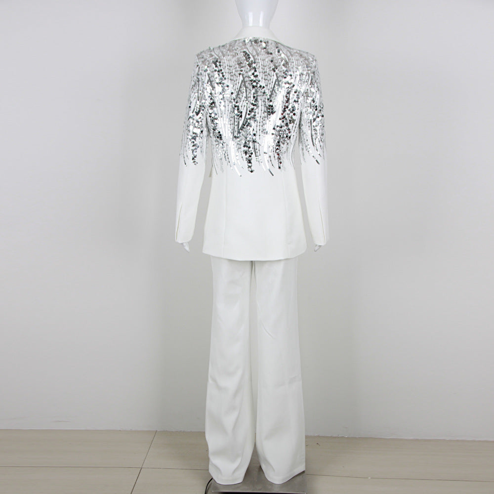 Glamour Sparkle Two-Piece Sequin Set