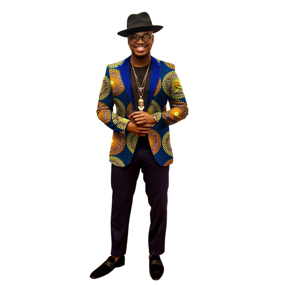 Patterned Elegance Blazer