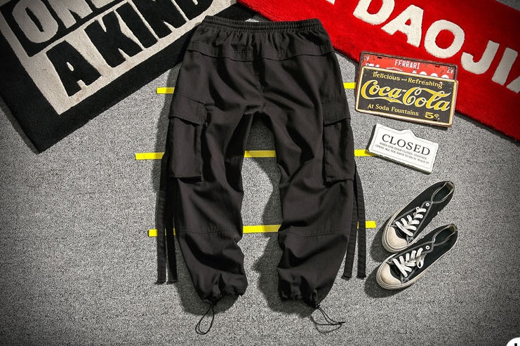 Urban Ribbon-Tie Cargo Trousers