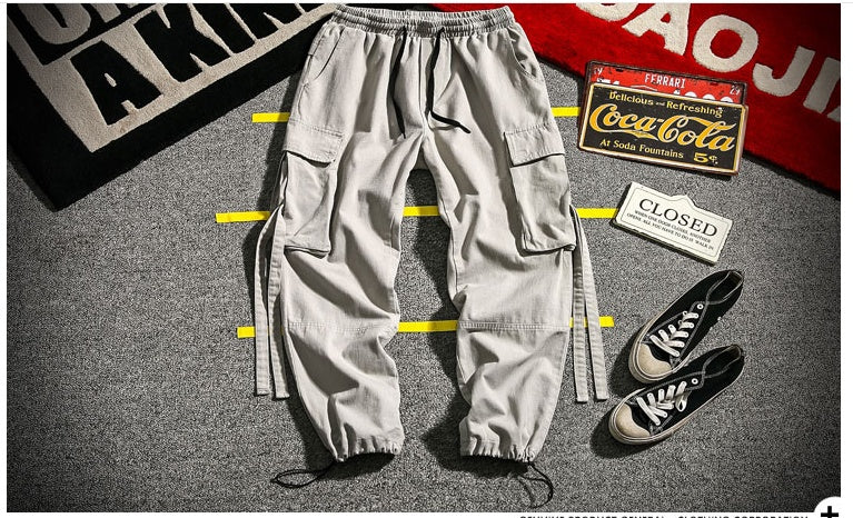 Urban Ribbon-Tie Cargo Trousers