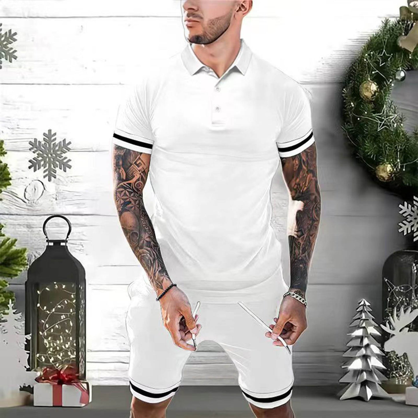 Casual Vibe Polo & Shorts Set