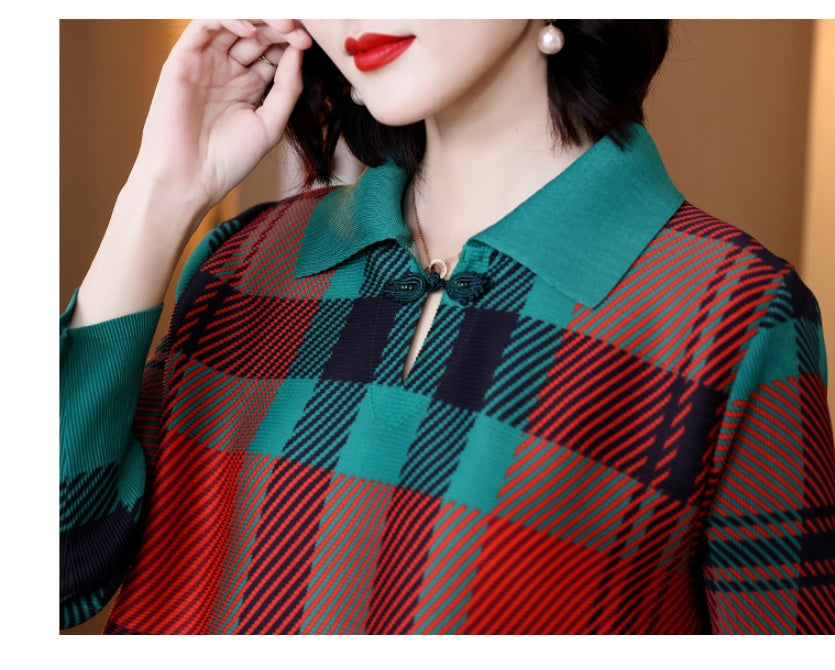 Sophisticated Pleats Mother’s Dress