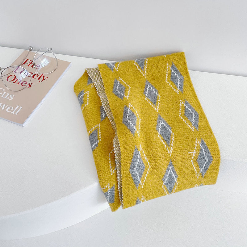 Urban Diamond Knitted Scarf