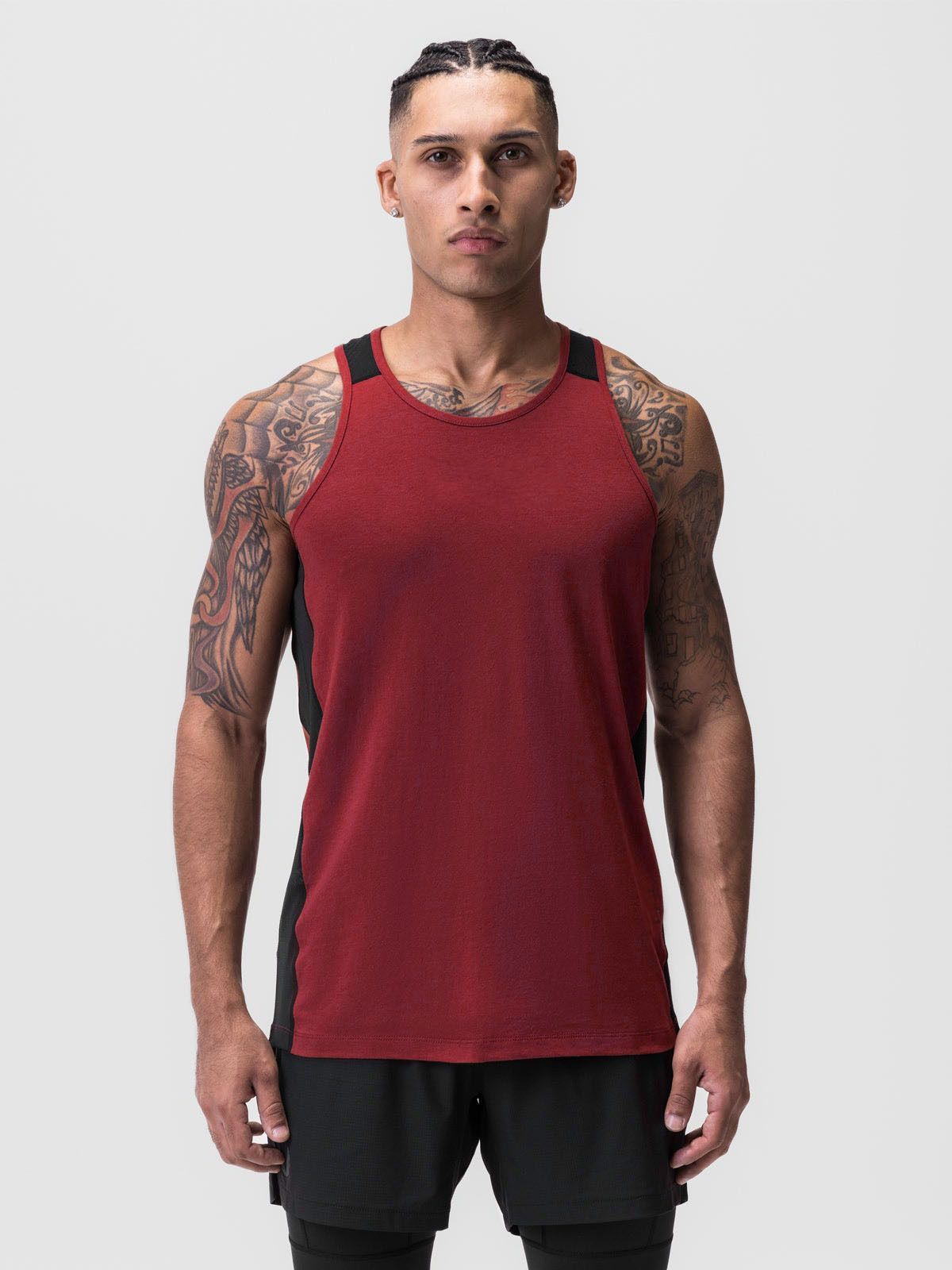 Cool Net Men’s Sports Vest – Net Panel Breathable Gym wear