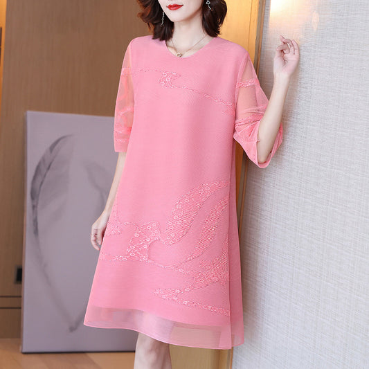 Spring Elegance Mother’s Dress