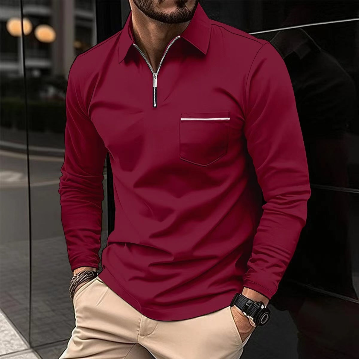 Urban Glide Zipper Polo