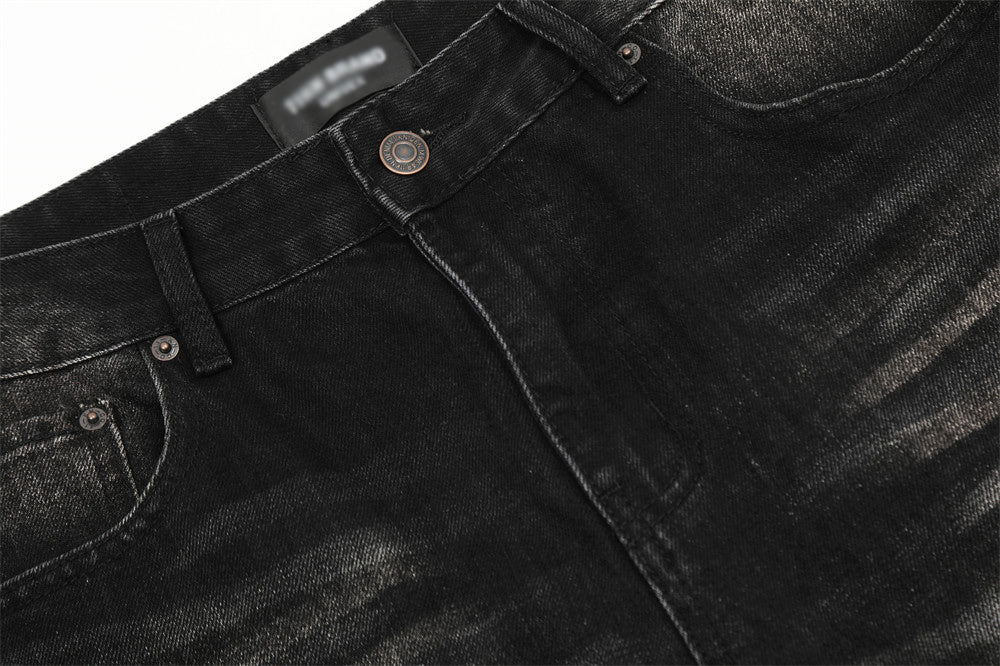 Men’s Washed White Bootcut Denim Jeans