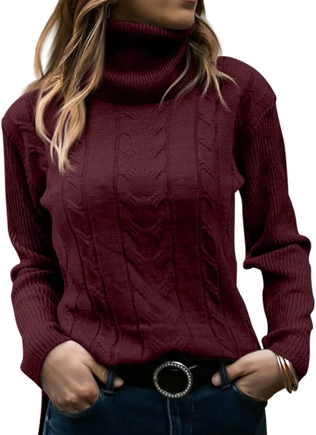Classic Retro Turtleneck Knit