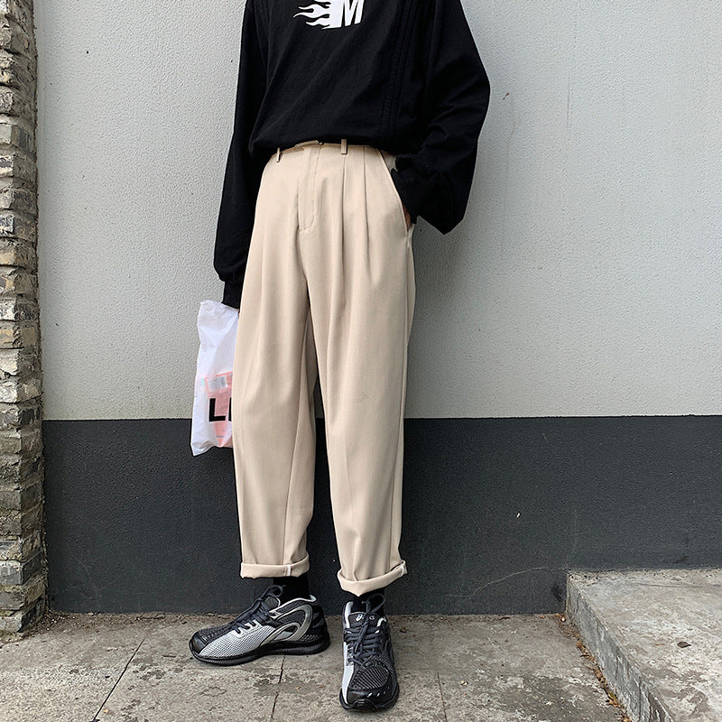 Veluxe Men's Wide-Cut Trousers