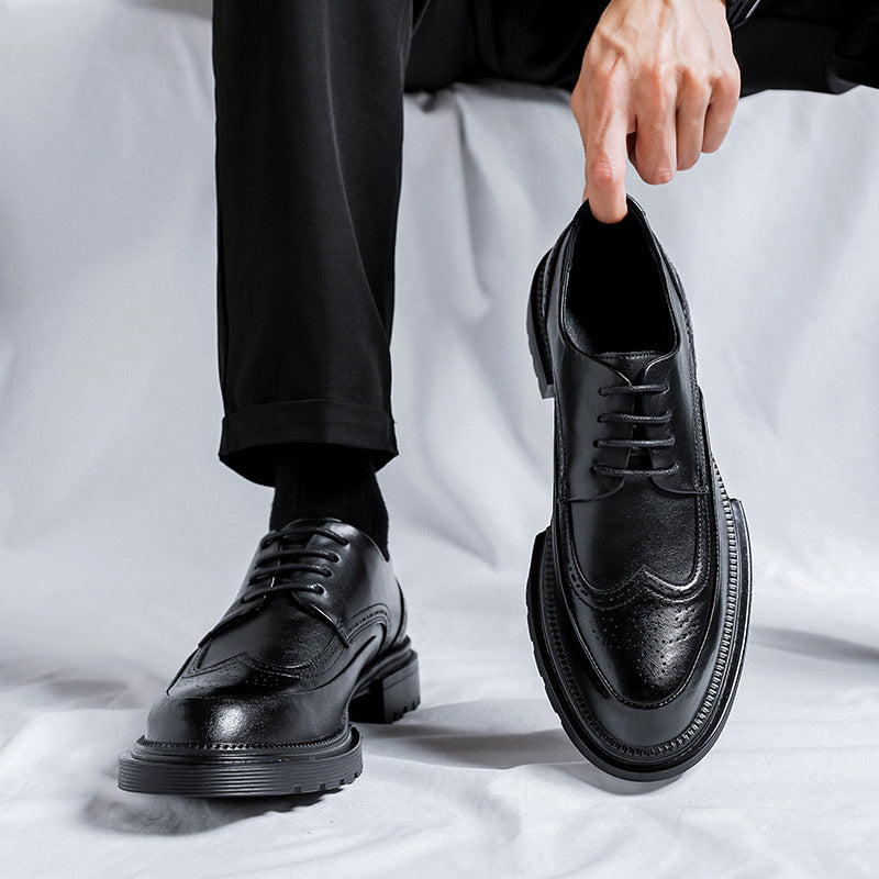 Urban Crest Brogue Leather Sneakers