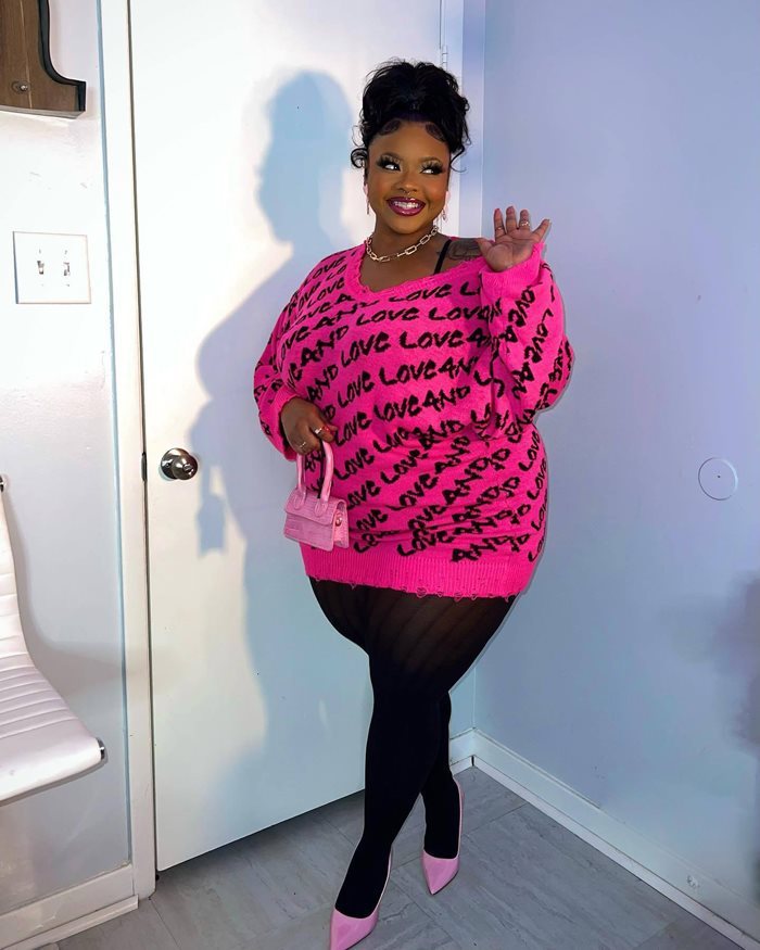 Autumn Breeze Oversized Sweater Blouse – Plus Size