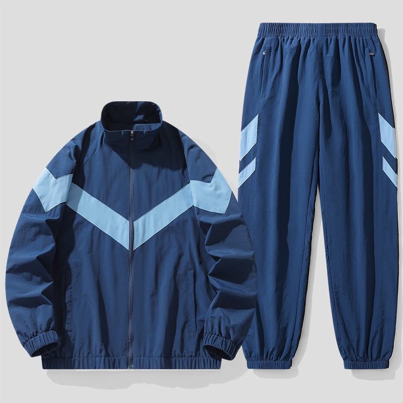 Air Flow Men’s Mesh Tracksuit – Stand Collar Activewear Set