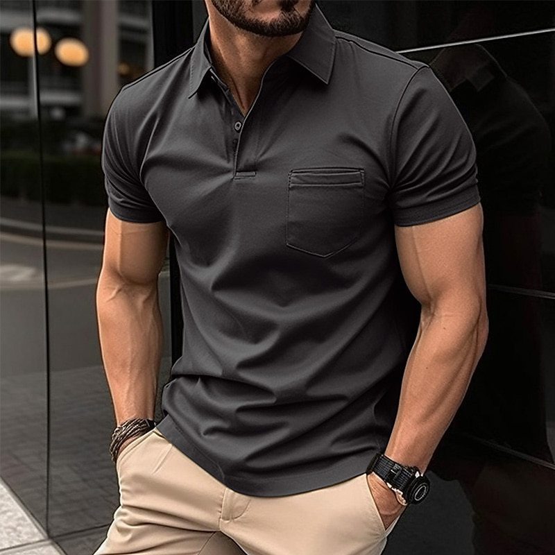 Breeze Line Pocket Polo