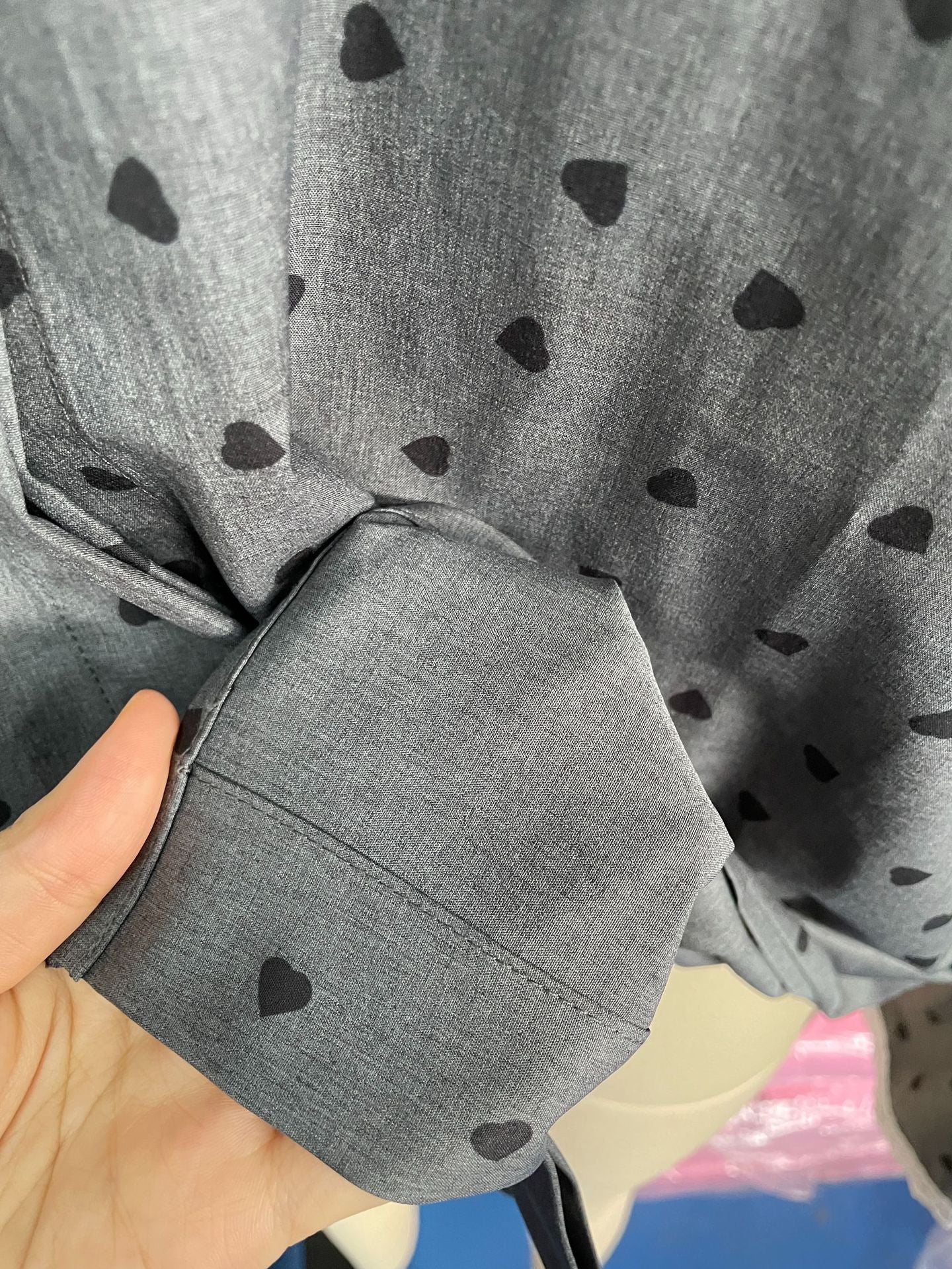 Elegant Love Heart Pattern Shirt
