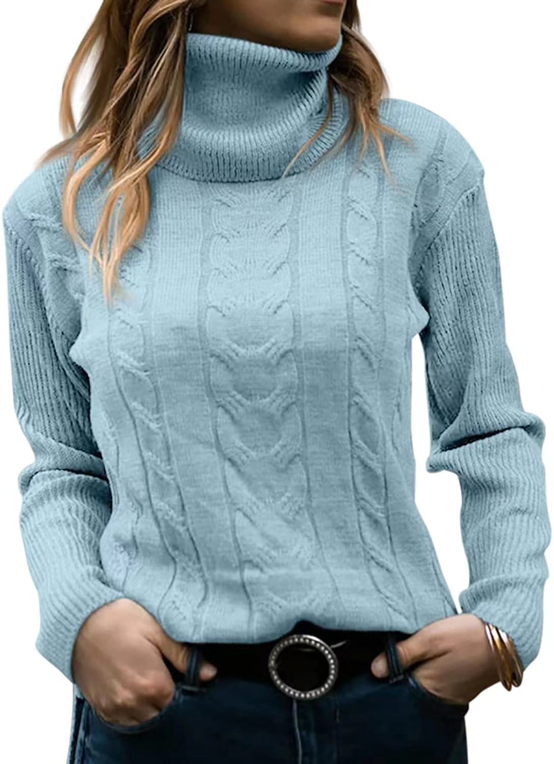 Classic Retro Turtleneck Knit