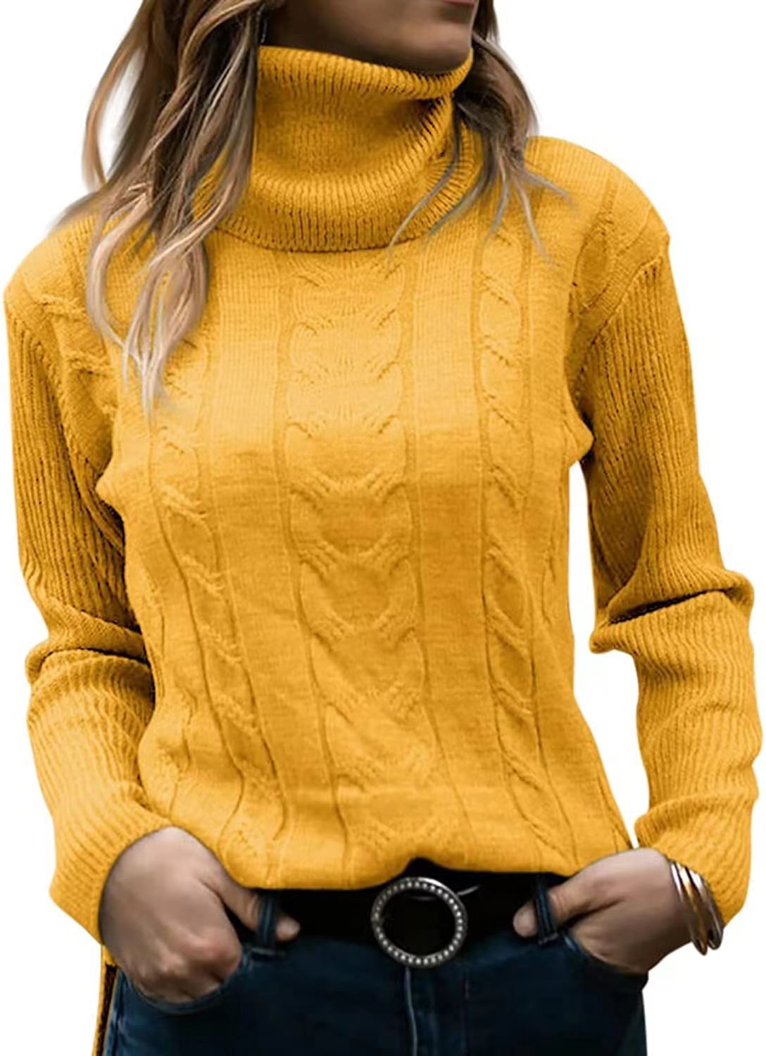 Classic Retro Turtleneck Knit
