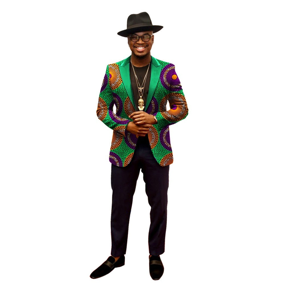 Patterned Elegance Blazer