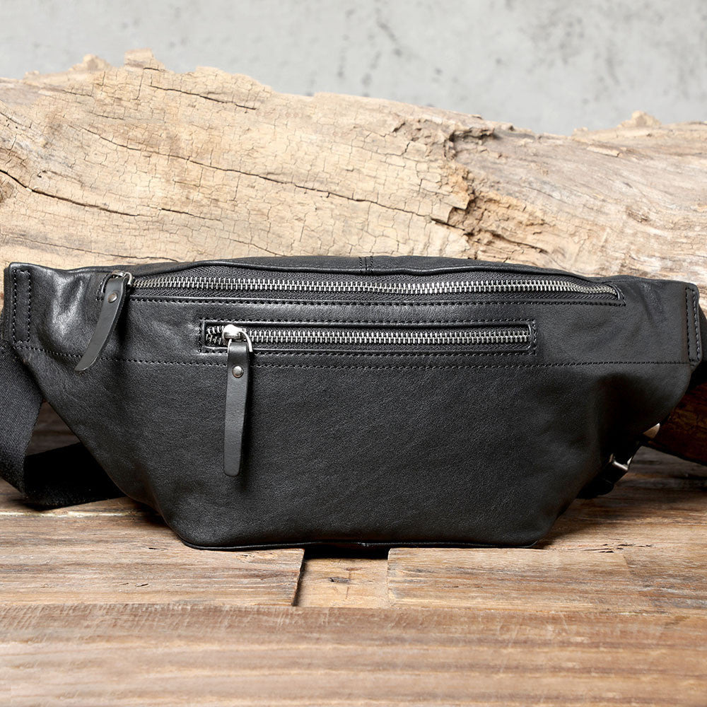 Rugged Voyager Leather Crossbody Sean Powell Apparel