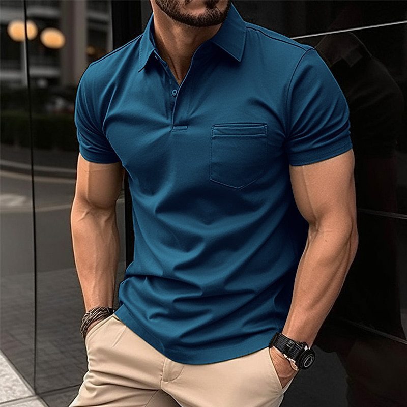 Breeze Line Pocket Polo