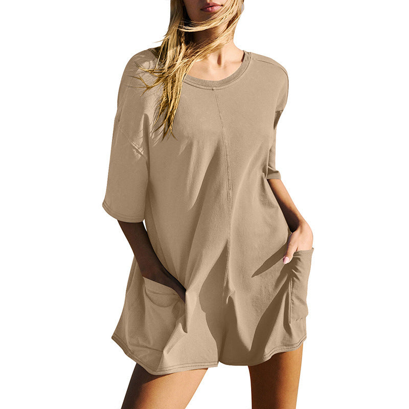 Pocket Perfect Casual Shorts Jumpsuit Sean Powell Apparel