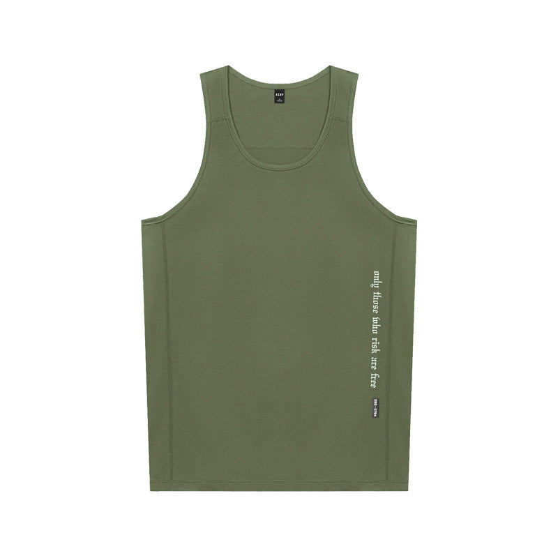 Stride Fit Men’s Athletic Tank – Breathable Solid Sportswear